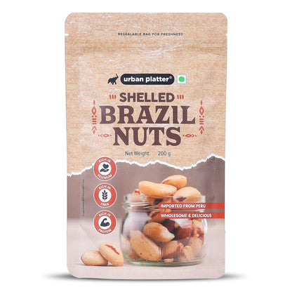 Urban Platter Brazil Nuts, 100g (Rich in Selenium | Superfood | Have 1 Daily | Product of Peru)