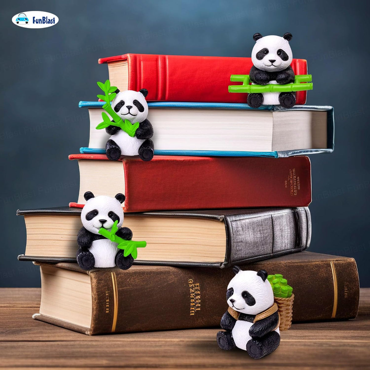Panda Miniature Figurines - Decorative Showpiece, Gift for Him/Her, Diwali Deepwali New Year Home Decor, Bedroom, Living Room, Office, Table, Car Dashboard (Style-B)