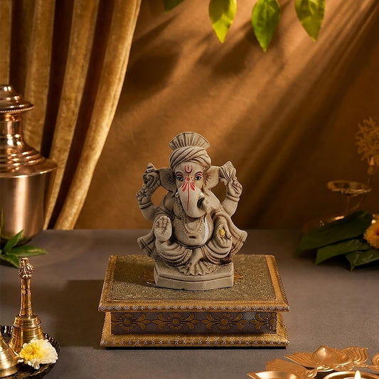 Ganesha Idol 4" Plain