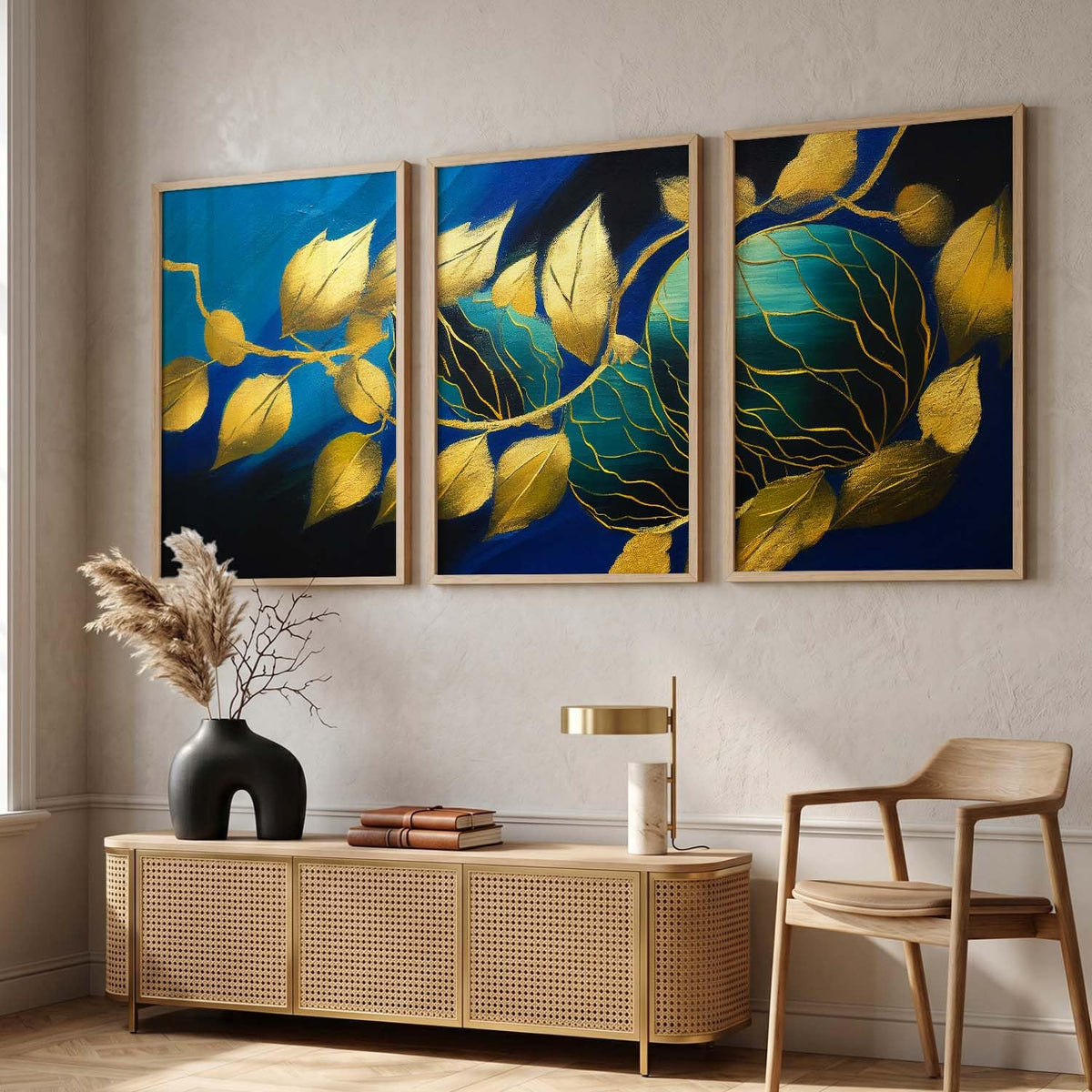 Painting for Wall Decoration - Modern Art Wall Decor Framed Painting for Living Room Bedroom - Framed Wall Posters/Paintings with Frame Set of 3 (Art 2, 10x13 inch)