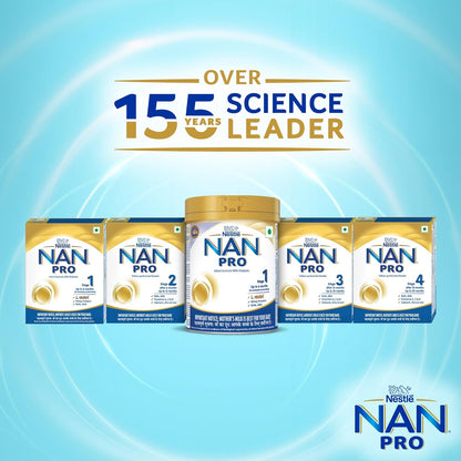 Nestlé NAN PRO 3 Follow-Up Formula-Powder After 12 months, Up to 18 months, Stage 3, 1.2 Kg, 3 x 400g Pouch in Box