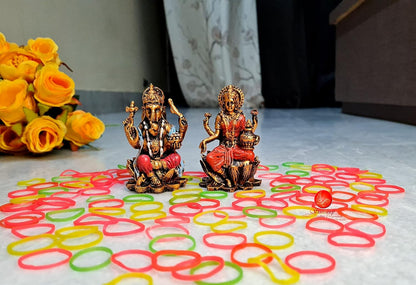 Goddess Lakshmi, Lord Ganesh and Goddess Saraswati Idol/Statue/Murti Decorative Showpiece, Saraswati Ganesha Laxmi Figurine for Puja