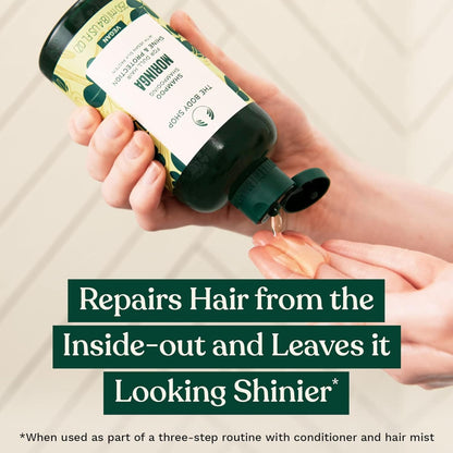 The Body Shop Vegan Moringa Shine & Protection Shampoo, 250 Ml - For Dull Hair | Vegan