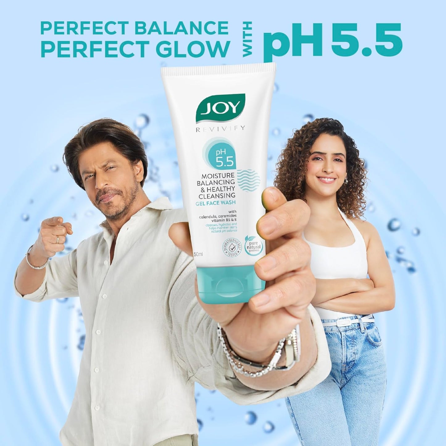 Joy pH 5.5 Hydrating Gel Winter Face Wash with Ceramides 150ml | Gently Cleanses and Restores Skin Barrier | Ideal for Sensitive Skin
