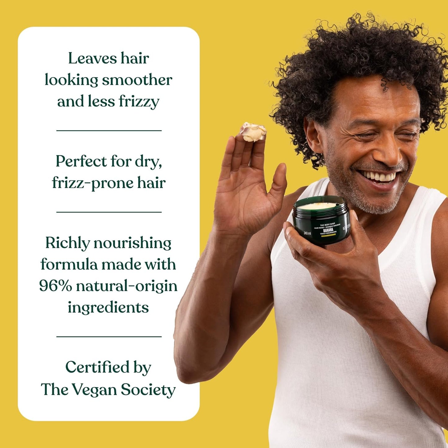 The Body Shop Banana Truly Nourishing Hair Mask, 235 g