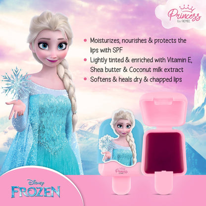 RENEE Disney Frozen Princess Popsicle Elsa Lip Balm,SPF10,Lightly Tinted with Vitamin E & Coconut Milk Extract,Moisturizes,Nourishes & Protects, Softens & Heals Chapped Lips 2 Gm,Brown pack of 1