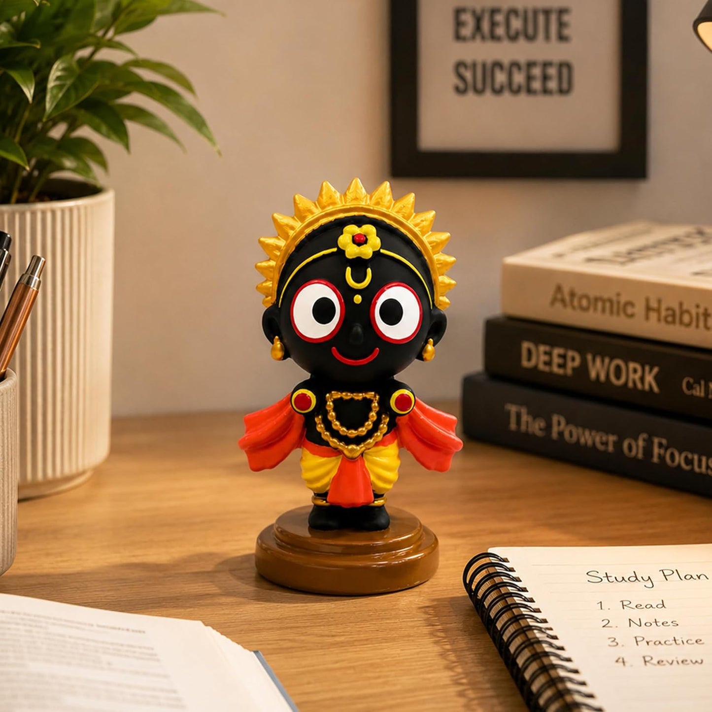 UNOVATE Lord Jagannath Idol for Home Temple, Car Dashboard & Office Desk