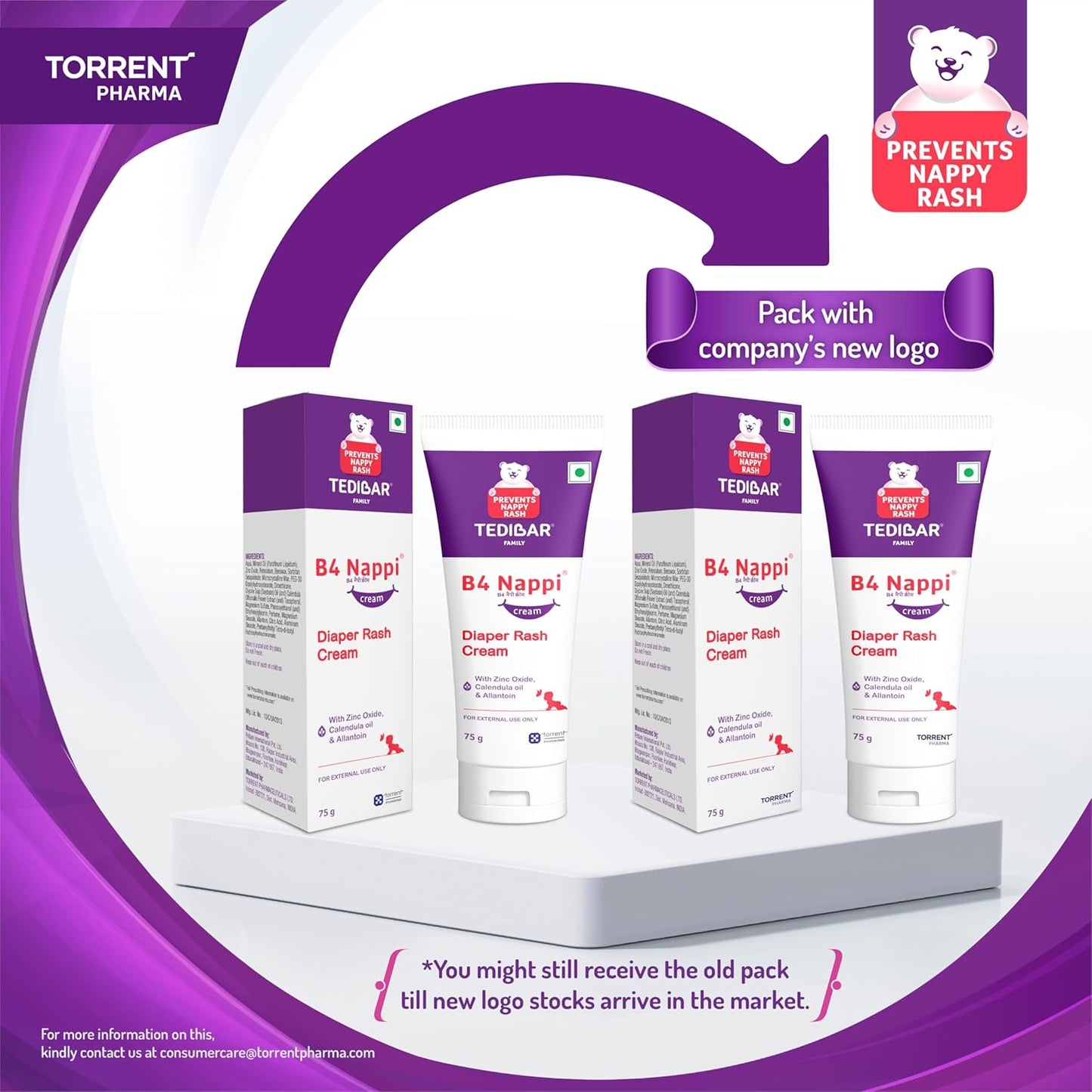 B4 Nappi Cream 75gm - Diaper Rash Prevention Cream.