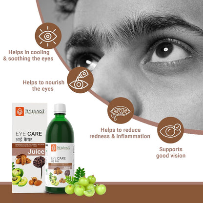 Krishna's Eye Care Juice, Supports Eye Health & Overall Wellness, No Artificial Colors or Flavors - 1000 ml (Pack of 1)