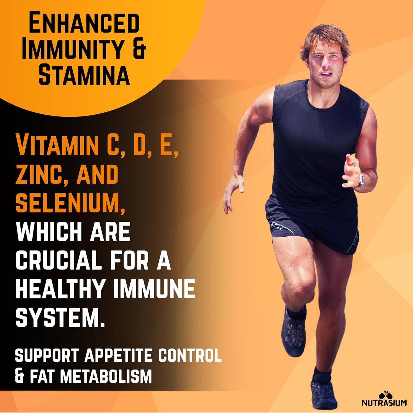 Nutrasium Multivitamin For man | for Immunity Boost, Energy, Finess, Stamina & performance |120 tablets