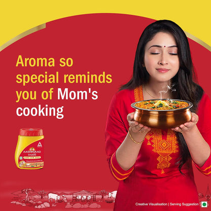 Aashirvaad Pure Cow Ghee, PET Jar, Rich Aroma