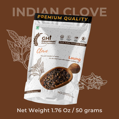 GOURMET HEALTH IMPRESSIONS | Superior Grade Whole Clove (Laung) - Rich Aroma, Handpicked, Non-GMO - Perfect for Flavorful Cooking & Aromatic Infusions | GHI Foods | GHI SPICES