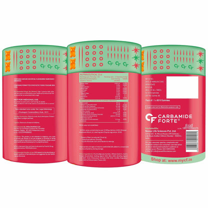 Carbamide Forte PCOS Supplements for Women with 40:1 Ratio of Myo Inositol to D Chiro Inositol | Inositol Supplement for PCOS - 60 Veg Orange Flavoured Gummies, 275 Grams
