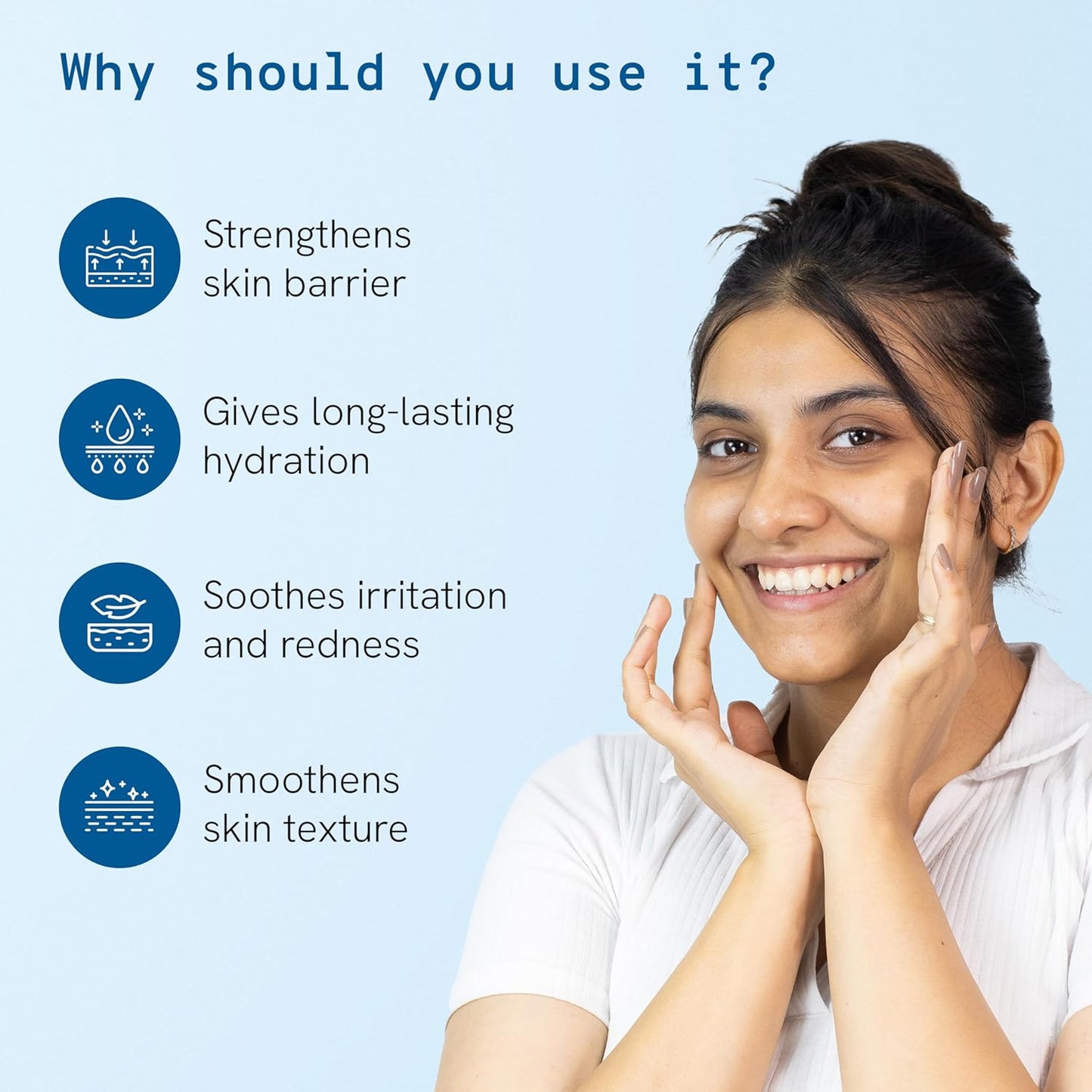 Be Bodywise 1% Peptide & Ceramide Moisturizer (50g) | Retains Moisture Upto 72 Hours | Strengthens Skin Barrier, Soothes Irritation & Redness | Lightweight, Fragrance Free Formula