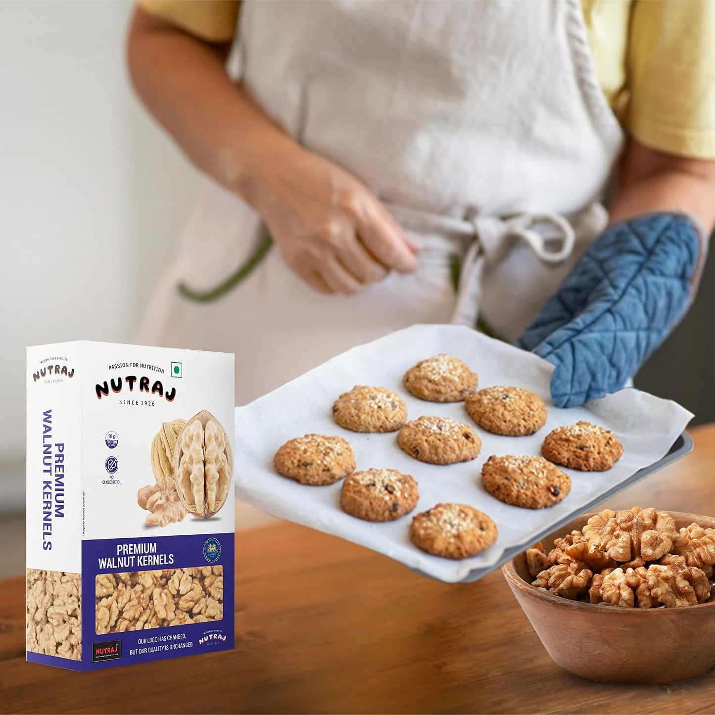 Nutraj Premium Walnuts Kernels 200gm without shell | Walnut | Akhrot Giri | Dry Fruits | Nuts | Grocery Items.