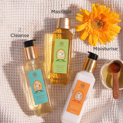 Forest Essentials Dasapushpadi Daily Moisture Lotion Specially for Babies | Traditional Formula | Safe, Natural & Gentle Moisturiser for Baby's Delicate Skin