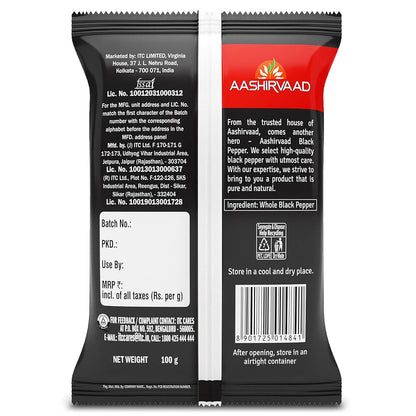 Aashirvaad Black Pepper 100g