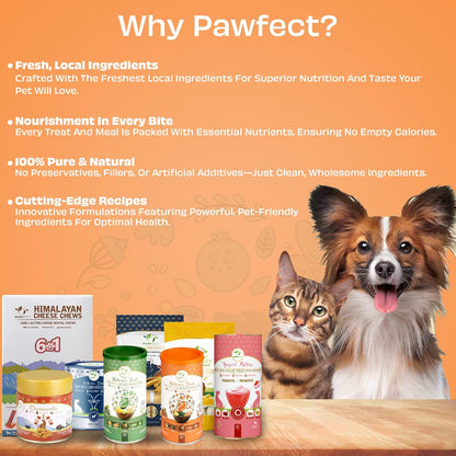Pawfect Nature's Feast Tropical Twist Freeze-Dried Chicken Treats for Dogs - 80% Chicken, 20% Tropical Fruits & Veggies - 100% Natural - Grain-Free, High Protein Training Treats (50g/1.76oz)