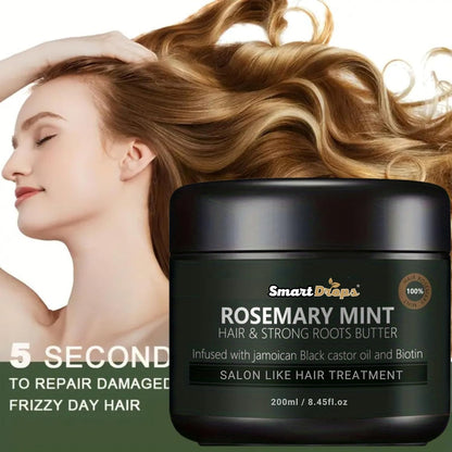 Smartdrops Hair Mask | Hair Mask for Frizzy Hair | Keratin Hair Mask | Pre-Shampoo hair mask with Rosemary Mint, Hibiscus, Amla, Flaxseed for Thick & Long Hair 200g