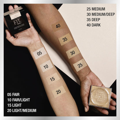 Maybelline New York Fit Me Loose Finishing Powder, Silky and Lightweight, Natural-looking beautiful skin, Quick blendable skin-friendly flawless makeup Loose Powder - Medium|20 grams
