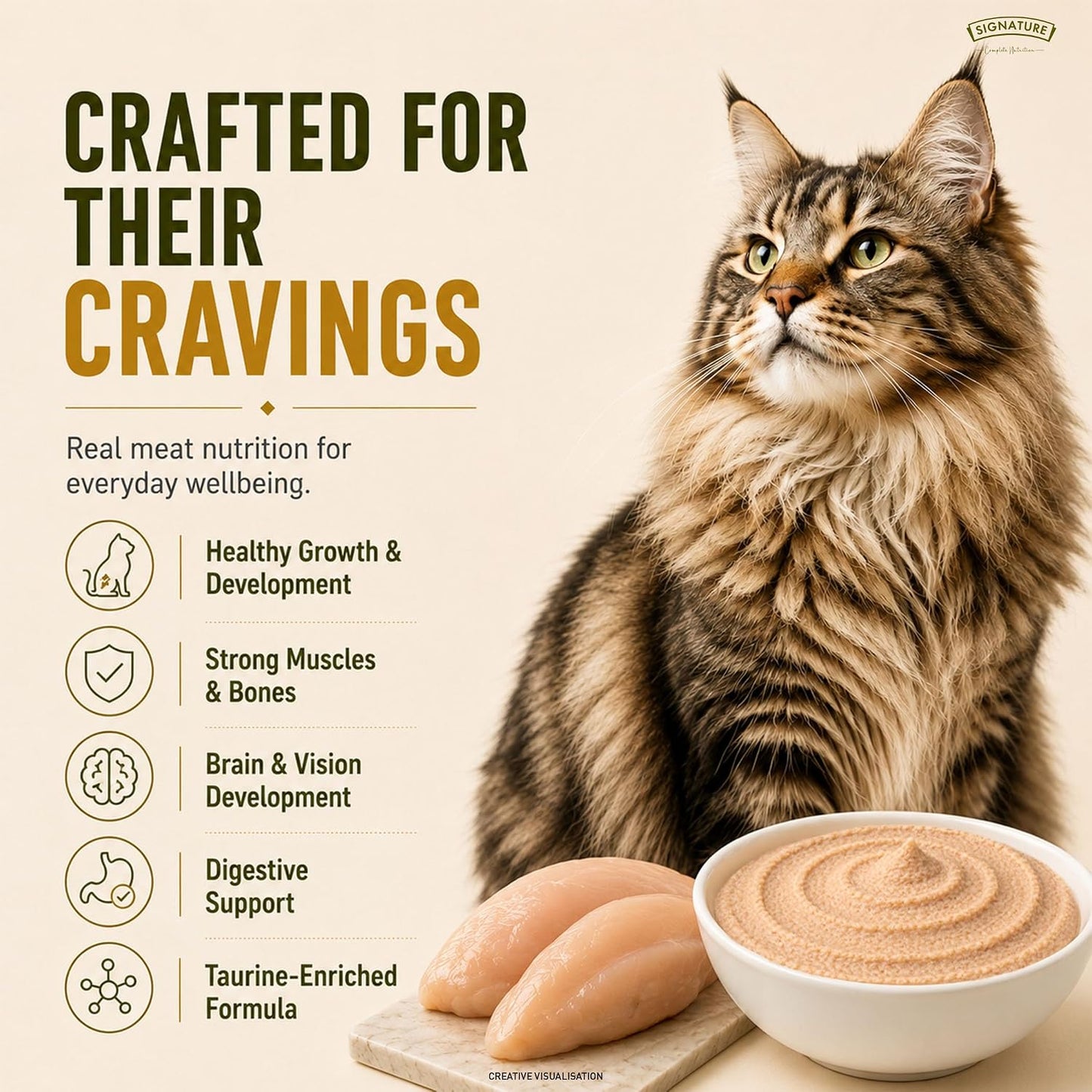 Grain Zero Adult Cat Wet Mousse 80gm | Chicken | Rich in Protein, Promotes Hydration & Easy to Digest | Grain Free, No Artificial Flavours | Packed with Essential Vitamins & Antioxidants