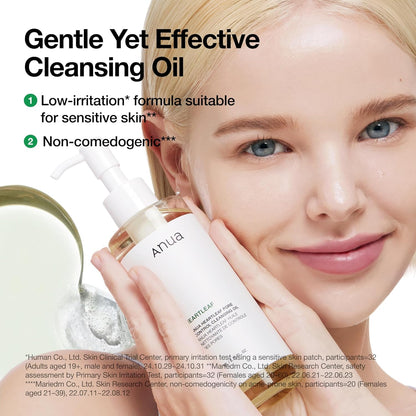 Anua Heartleaf Pore Control Cleansing Oil Removes Makeup, Excess Sebum, Blackheads & Clogged Pores