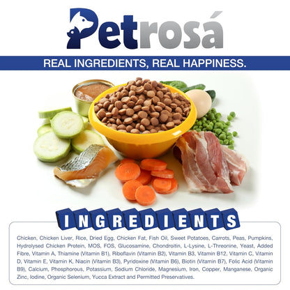 Petrosa Large Breed Starter Dog Food for Mother & Puppy (2 Weeks to 2 Months), 1 Kg, 32% Protein, DHA & Prebiotics – Complete Early Life Nutrition