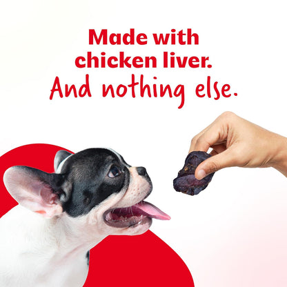 RIGHT4PAWS Chicken Liver Treats - 100% Natural & Raw, Gently Dehydrated, Grain-Free, Human-Grade Animal Meat for Dogs, 70g (Pack of 1)