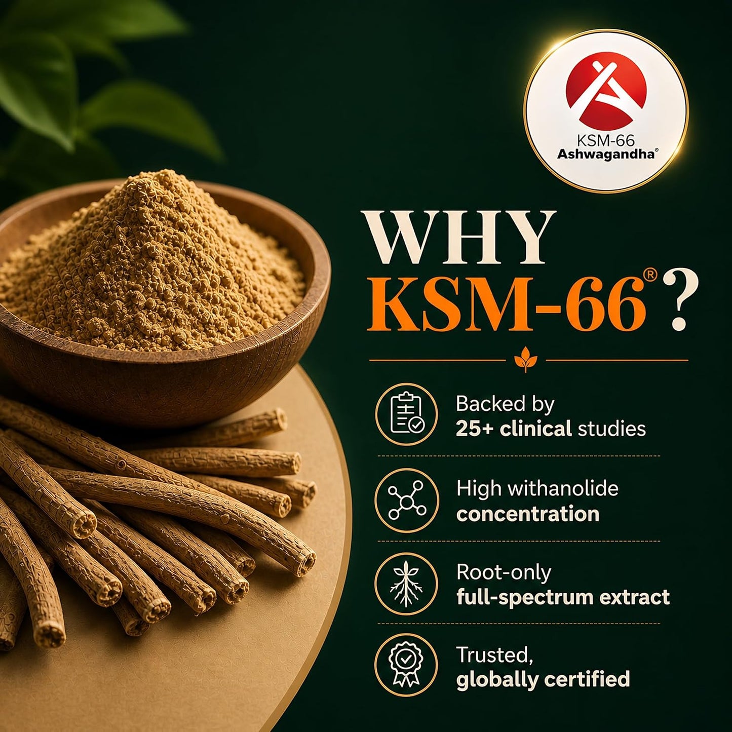 Nutrabud Ashwagandha KSM66 500mg - 30 Capsules - KSM 66 Ashwagandha Tablets for Men & Women - 5% Withanolides for Stress Relief, Energy & Recovery Support (30 Count (Pack of 1), Unflavoured)