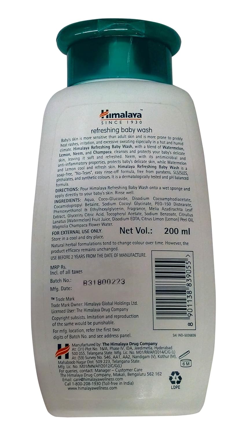 Himalaya Refreshing Body Wash, 200ml Bottle