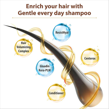 Ipca Kerabounce Hair Volumizing Shampoo – Sulphate Free & Paraben Free, Colour Safe, Gentle Scalp Care, Natural Hair Care Shampoo for Daily Use, 100 ml