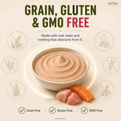 Grain Zero Adult Cat Wet Mousse 80gm | Salmon | Rich in Protein, Promotes Hydration & Easy to Digest | Grain Free, No Artificial Flavours | Packed with Essential Vitamins & Antioxidants