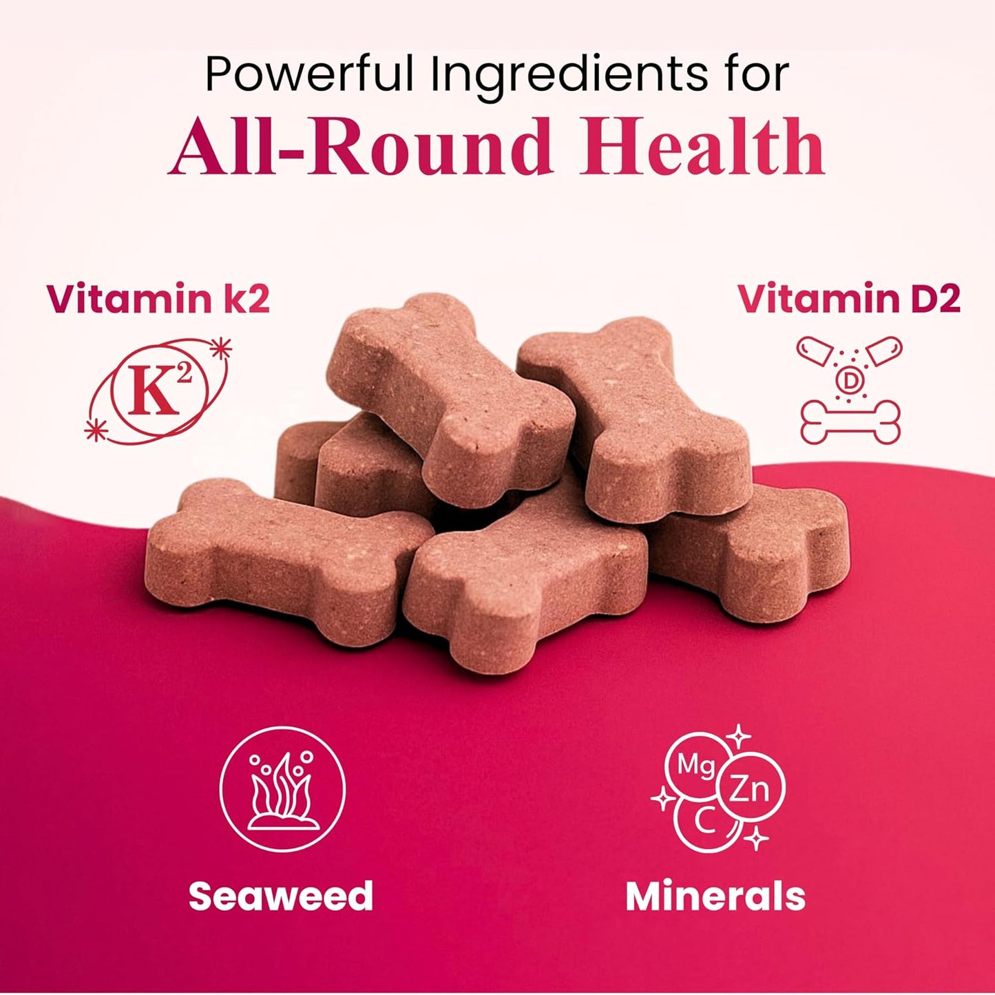 Petroyale Calcium Chews for Dogs - Calcium Supplement for Dogs with Multivitamins - Dog Calcium Tablets for Strong Bones, Joints & Teeth - Calcium for Dog Soft Chew - 50 Chewable Soft Chews