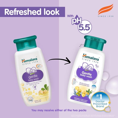 Himalaya Gentle Baby Wash 100ml | No tears formula |with chickpea and Green gram| Cleansing baby's gentle skin