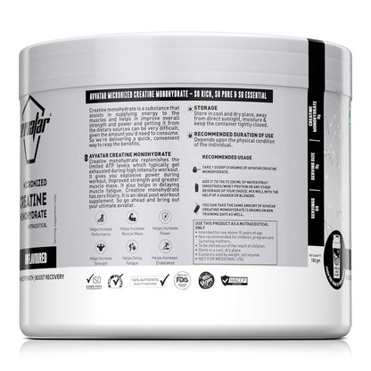 Supplement container with label on a white background