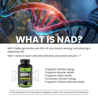 GREENDORSE NMN 99.9% Pure with Apigenin, Trans-Resveratrol & Quercetin | 3-in-1 Supplement | High Bioavailability | 3rd Party HPLC Tested | Supports NAD+, Healthy Ageing, Cellular Health, Muscle & Heart Health | 60 Veg Capsules