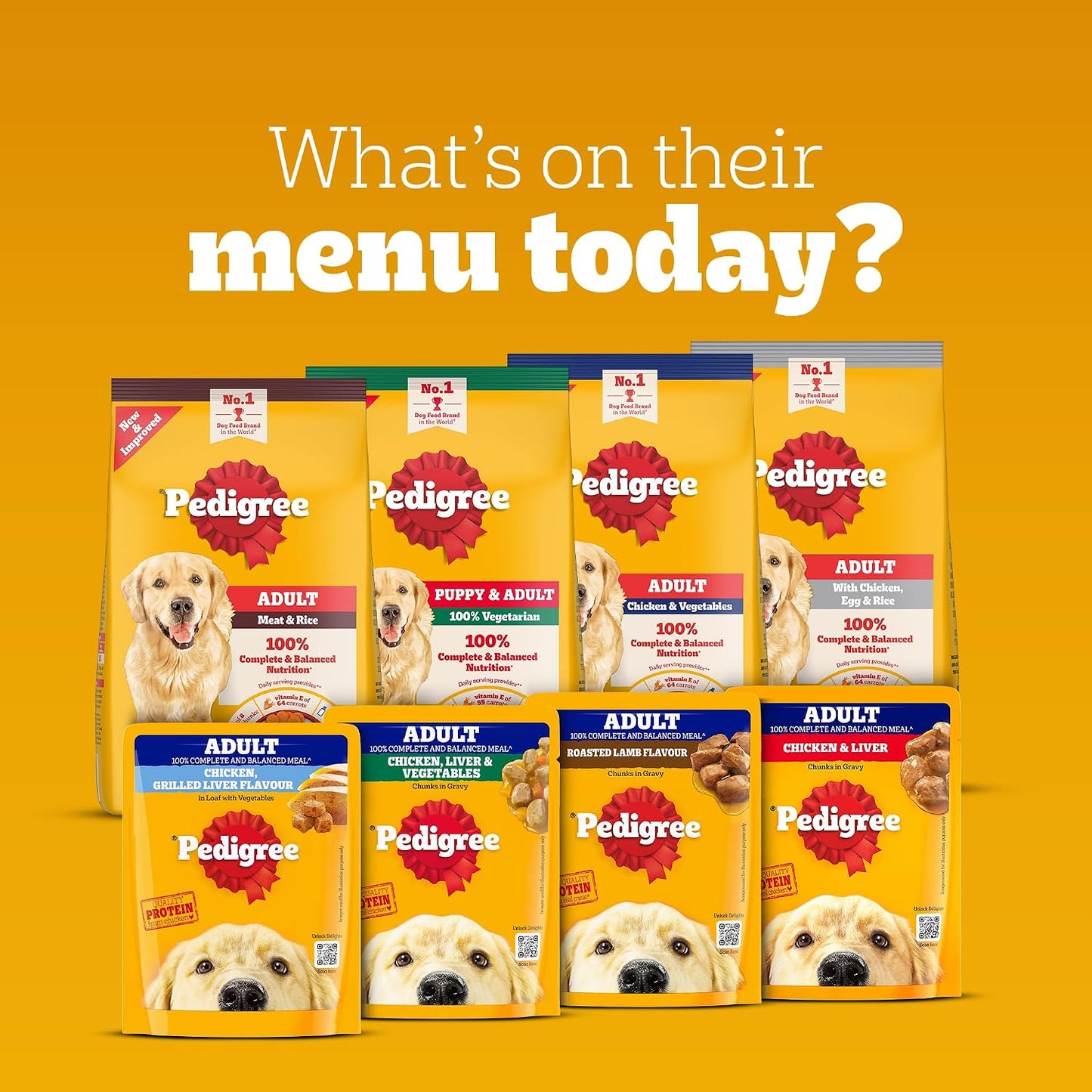 Pedigree Adult Wet Dog Food, Chicken & Liver Chunks in Gravy, 70 g, Complete & Balanced Meal for Adult Dogs