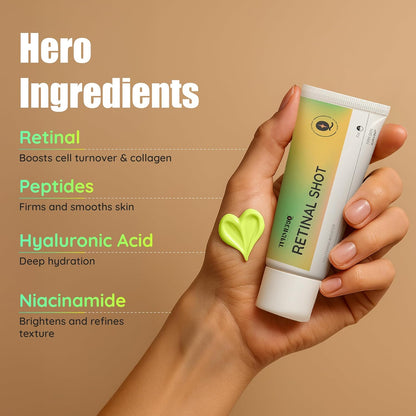 Retinol Shot 0.1% Night Cream | Tightens Skin & Boosts Glow | Reduces Fine Lines & Wrinkles | Firming + Hydration |