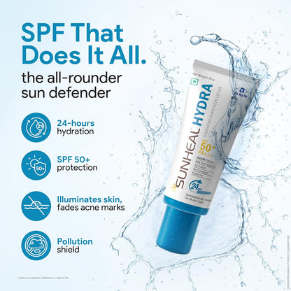 SUNHEAL Hydra hydrating sunscreen lotion SPF 50+ PA +++