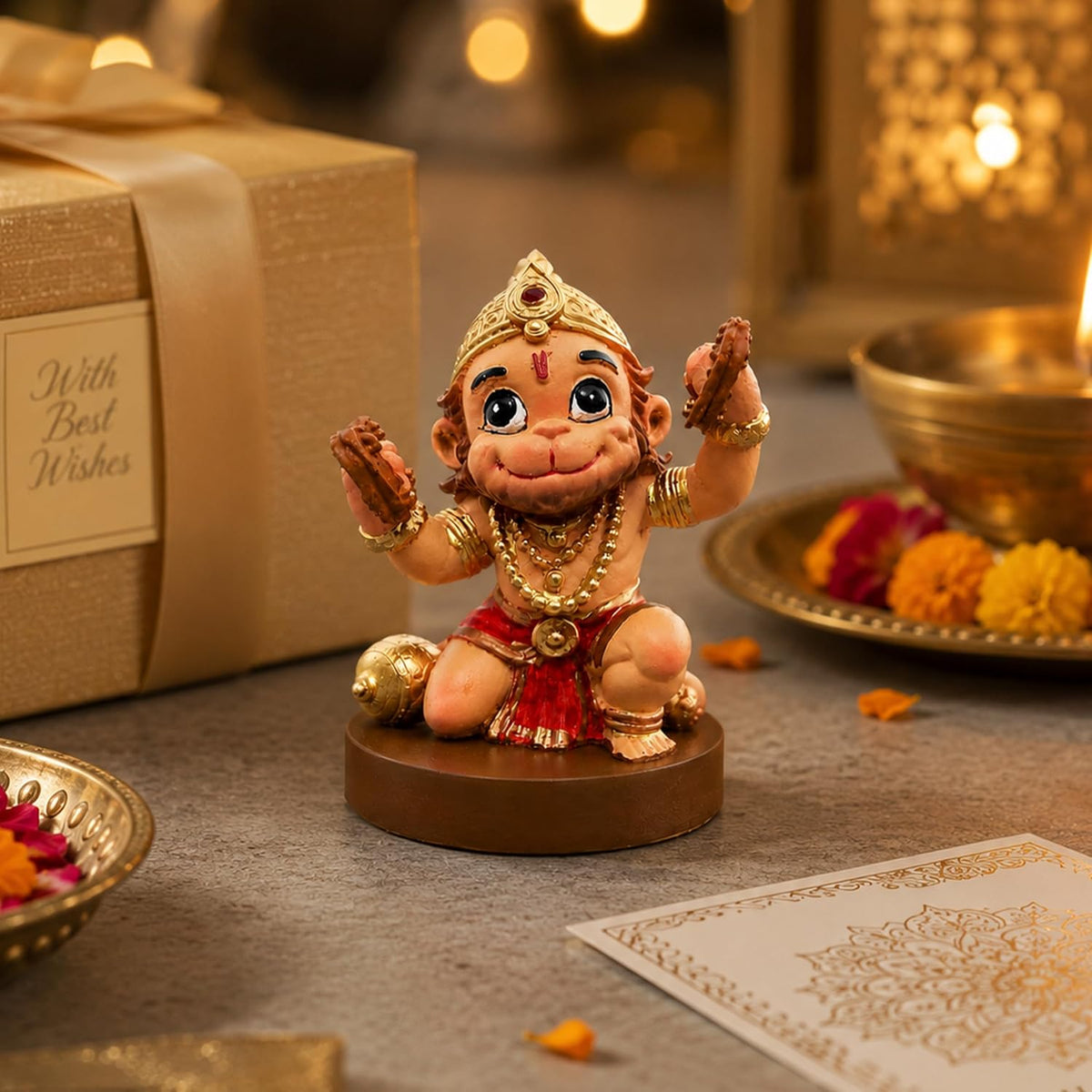 UNOVATE Hanuman Idol for Car Dashboard, Premium Idol for Home, Office Desk