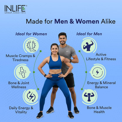 INLIFE Magnesium Supplement 2000mg | 5x Chelated Magnesium Complex Glycinate, L Threonate, Citrate, Oxide with Aquamin, Zinc, Vitamin C, D3 & B12 | For Sleep, Focus, Muscles, Immunity - 60 Tablets