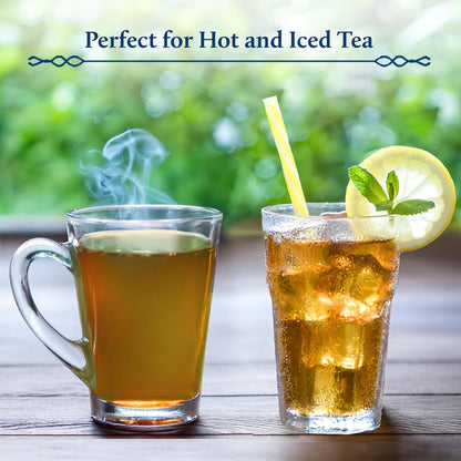 Blue Nectar Green Tea Leaves with Delectable Mint Flavor | Refreshing All Occasion Tea | Air-Tight Glass Jar with Free Tea Infuser (65g)