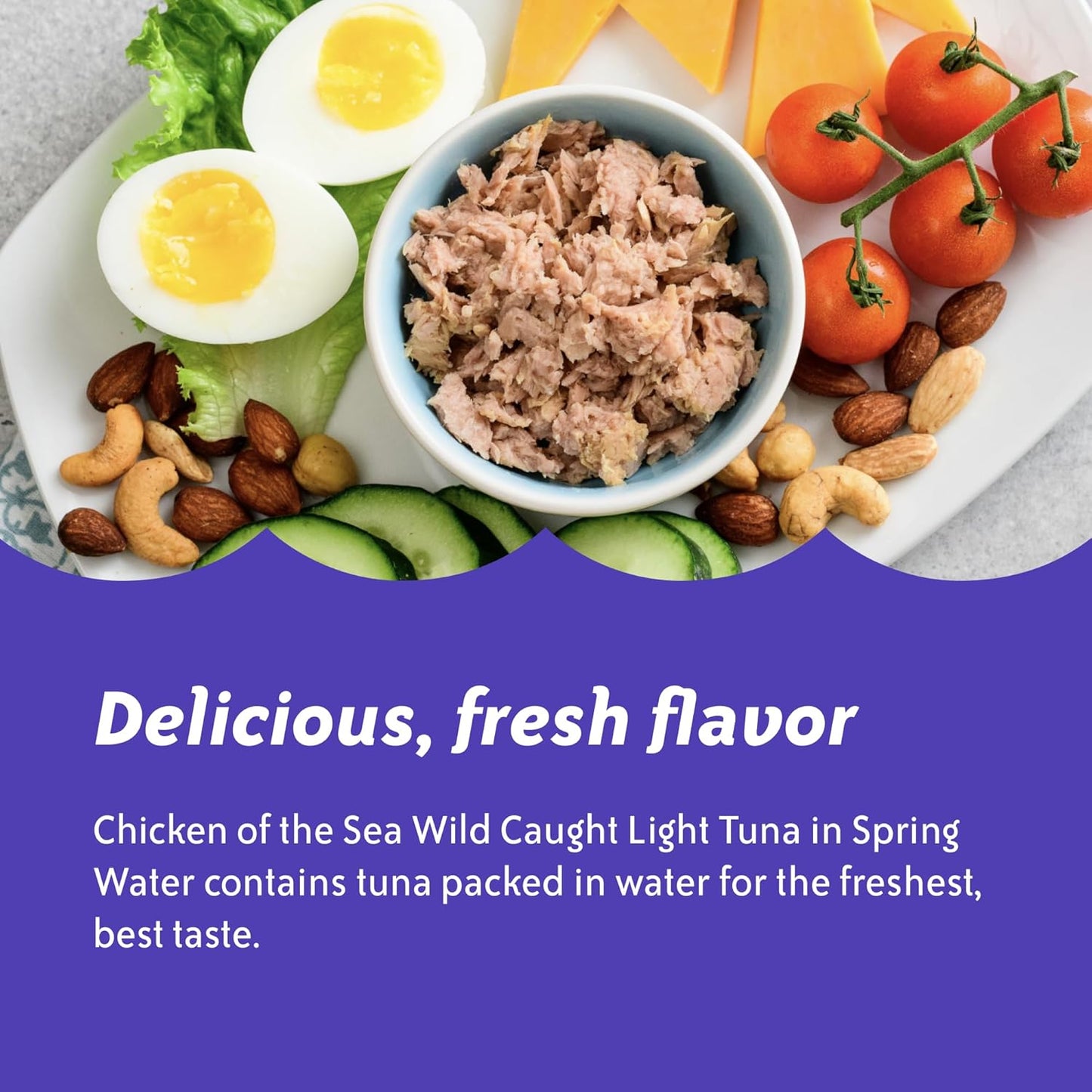 Chicken of the Sea Wild Caught Light Tuna in Spring Water, 2.5 oz. Packet