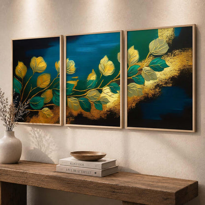 Painting for Wall Decoration - Modern Art Wall Decor Framed Painting for Living Room Bedroom - Framed Wall Posters/Paintings with Frame Set of 3 (Art 11, 10x13 inch)