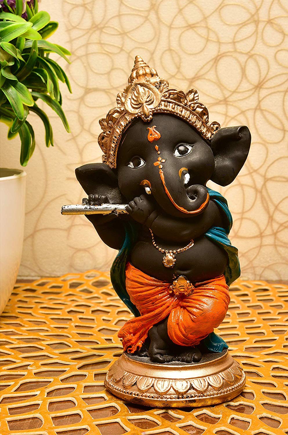 Ganesha Figurines Set | Handcrafted Ganpati Idols for Table Decor & Gifting
