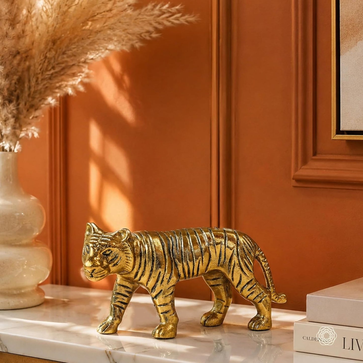BEHOMA Metal Tiger Decorative Figurine Showpiece