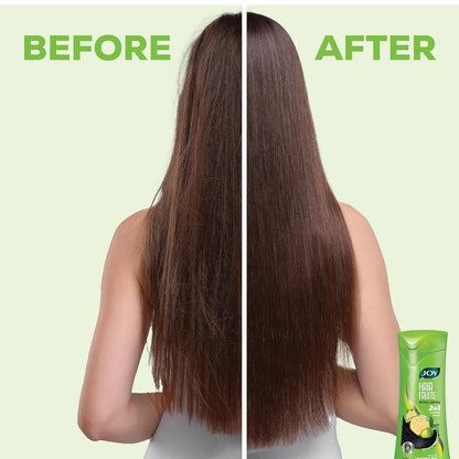 Joy Hair Fruits Hair Dryness Control Conditioning Shampoo Enriched with Lemon & Olives, 340 ml