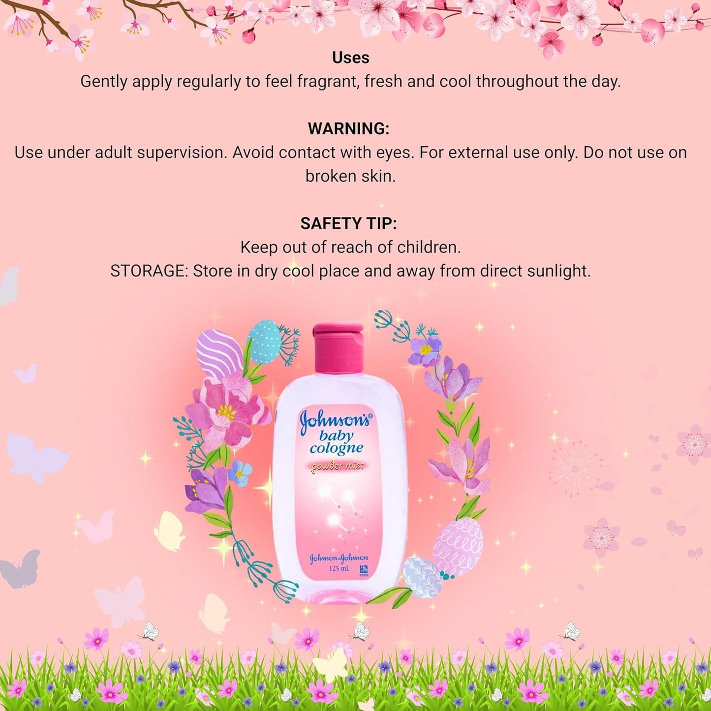 Johnsons Baby Cologne Powder Mist 125mL
