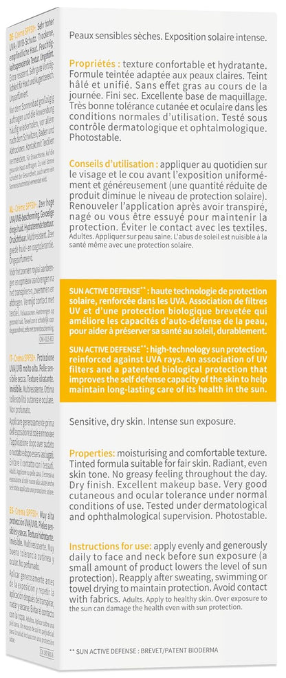 Product packaging with text on a white background