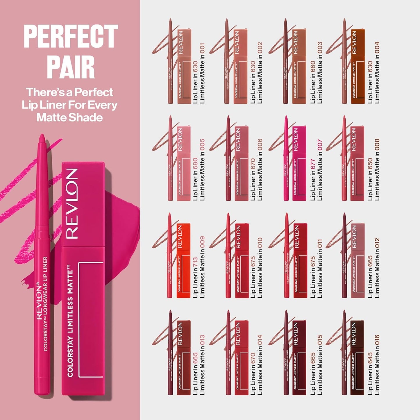 Revlon ColorStay Limitless Matte Liquid Lipstick, Vegan Formula, No-Budge, Longwear Lip Color, Long Lasting, Lightweight/Comfortable, Waterproof, 007 Icon Era, 5 ml